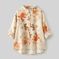 Sola | Blouse for Women Cotton, Peter Pan Collar, Loose Fit