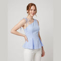 Sola | Tank Top Asymmetrical Tie-Up, Soft and Breathable