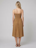 Soleil | Women's Dress Flowy A-Line, Spaghetti Strap Summer Dress