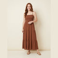 Soleil boho summer dress brown