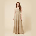 Soleil boho summer dress khaki