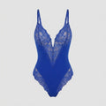 Svelte | Lace Bodysuit Deep V-Neck, Breathable High-Stretch Design