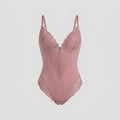 Svelte | Lace Bodysuit Deep V-Neck, Breathable High-Stretch Design