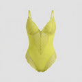 Svelte | Lace Bodysuit Deep V-Neck, Breathable High-Stretch Design