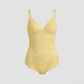 Svelte full lace bodysuit butter yellow