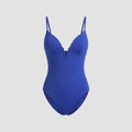 Svelte one-piece swimsuit blue