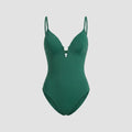 Svelte one-piece swimsuit green