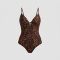 Svelte one-piece swimsuit leopard print