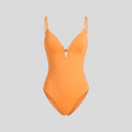 Svelte one-piece swimsuit light orange