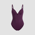 Svelte one-piece swimsuit purple