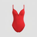 Svelte one-piece swimsuit red