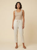 Talia Capri Pants | Linen, Loose Fit, Cropped Tapered