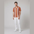 Talon | Vintage Camp Collar Shirt Lightweight Polyester, Tall Fit, Short Sleeve