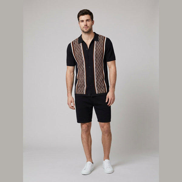 Tango | Men's Suit Knitted Fabric, Regular Fit, Monochromatic Design