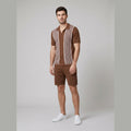 Tango | Men's Suit Knitted Fabric, Regular Fit, Monochromatic Design