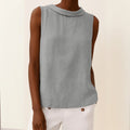 Tara | Women's Sleeveless Top Soft Fabric, Turtleneck Design