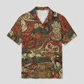 Taro | Folk Motifs Shirt Tall Fit, Short Sleeve,