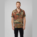 Taro | Folk Motifs Shirt Tall Fit, Short Sleeve,