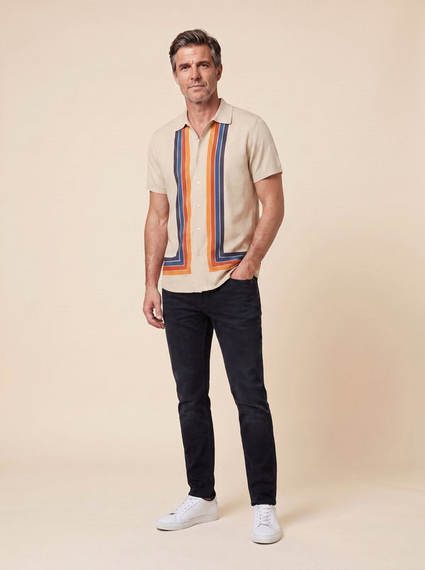 Teddy | Retro Shirt Cotton, Short Sleeves, Relaxed Fit