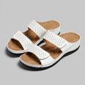 Theodora white orthopedic sandals