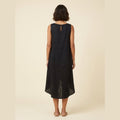 Toscana | Linen Dress Asymmetrical Hem, Relaxed Fit Summer Dress for Women