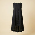Toscana | Linen Dress Asymmetrical Hem, Relaxed Fit Summer Dress for Women