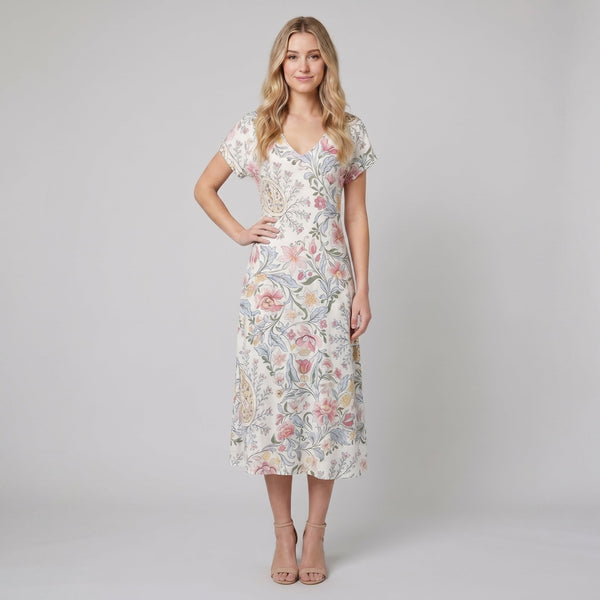 Vera floral midi dress - The store Vancouver