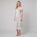 Vera Floral Midi Dress | Cotton-Polyester Blend, Perfect for Summer Parties