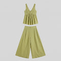Vera | Women's Set Lace-Trimmed Loungewear Pajama Set