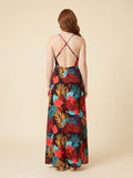 Vera | Maxi Dress Floral Print, High Waist Summer Dress for Wedding Guests