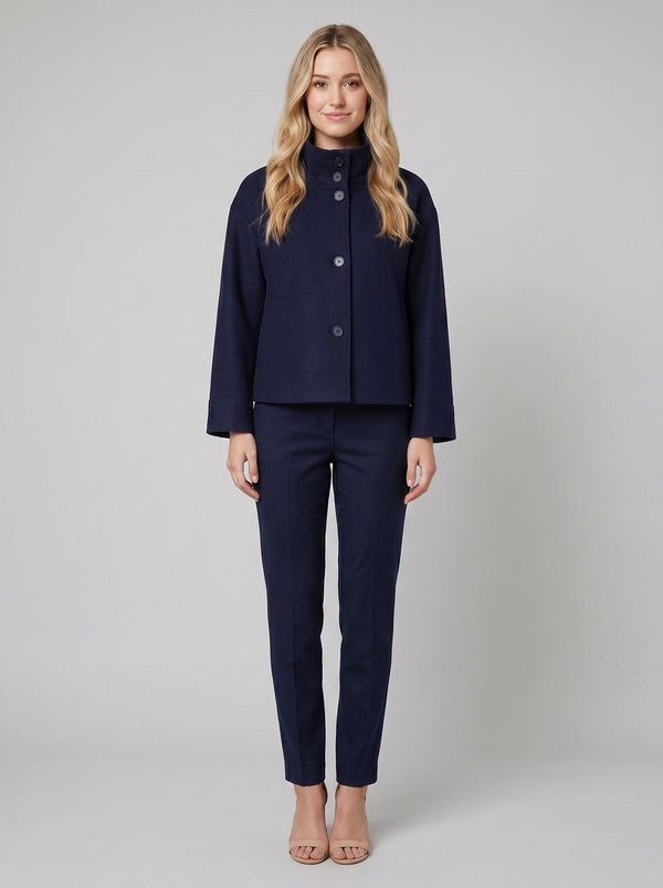 Virellea | Jacket Soft Wool-Blend, Boxy Silhouette