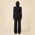 Wanda | Women's Suit Tailored Blazer, Wide-Leg Trousers