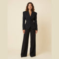 Wanda women's suit black blazer wide-leg trousers