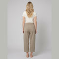 Wander | Wide Leg Pants Women  Cotton-Linen Blend, Sculpted Harem-Cut