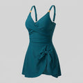 Waves swimdress peacock blue