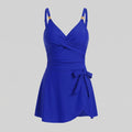 Waves swimdress royal blue