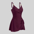 Waves swimdress wine red