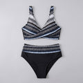 Wavy bikini set black