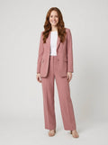 Wisteria pink blazer suit front