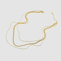 Zafina gold layered necklace