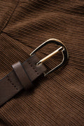 Ti | Corduroy Belted Waist Skirt